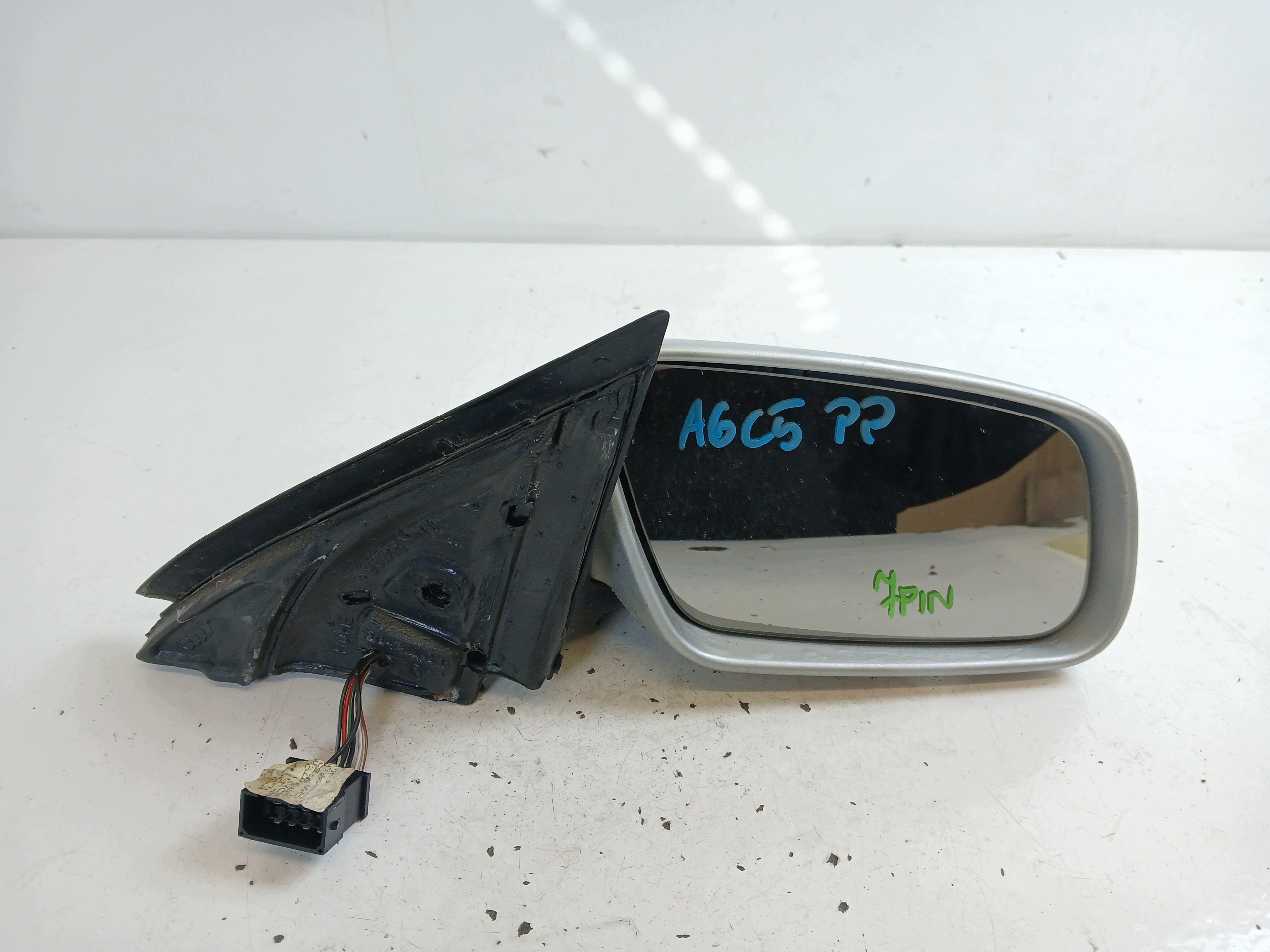 AUDI A6 C5 mirror right 7 PIN silver
