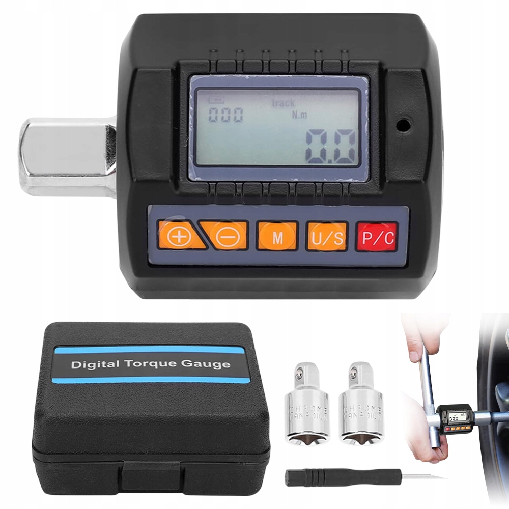 Digitální Torque Adaptér 3/8 A 1/4 Palce S Podsvícením V Režimu Cw Ccw