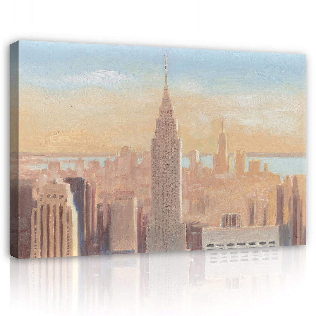 Obraz 120x80 Úsvit New York Manhattan krajina městská mrakodrapy klid