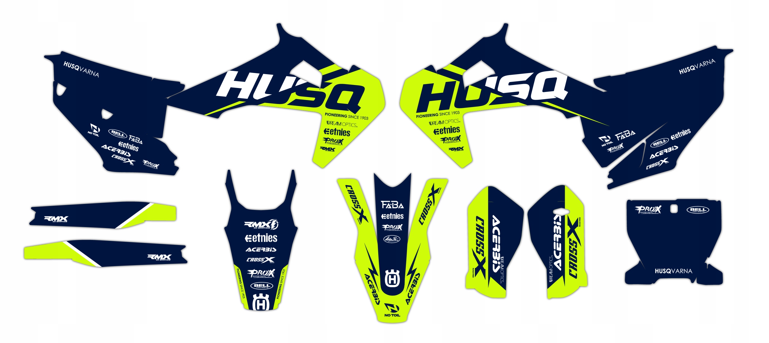 Dýha nálepky na motor Husqvarna Tc Fc 19-22
