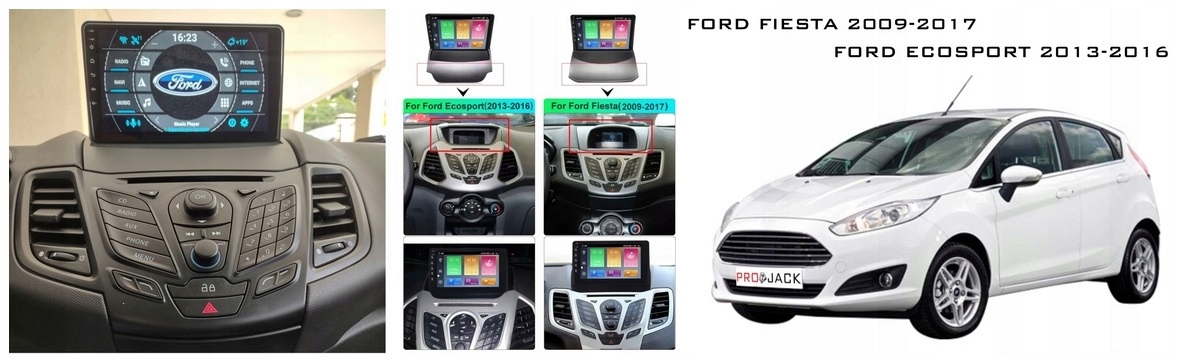 RADIO GPS ANDROID FORD FIESTA 2009-2017 WIFI 16GB EAN (GTIN) 5904316112899