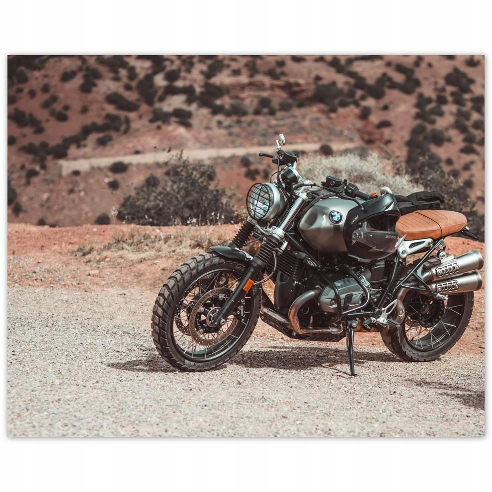 

Plakat 50x40 Motocykl na Pustyni