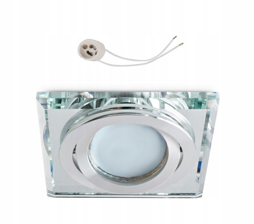 Oprawa sufitowa szklana RUCHOMA do LED GU10 230V