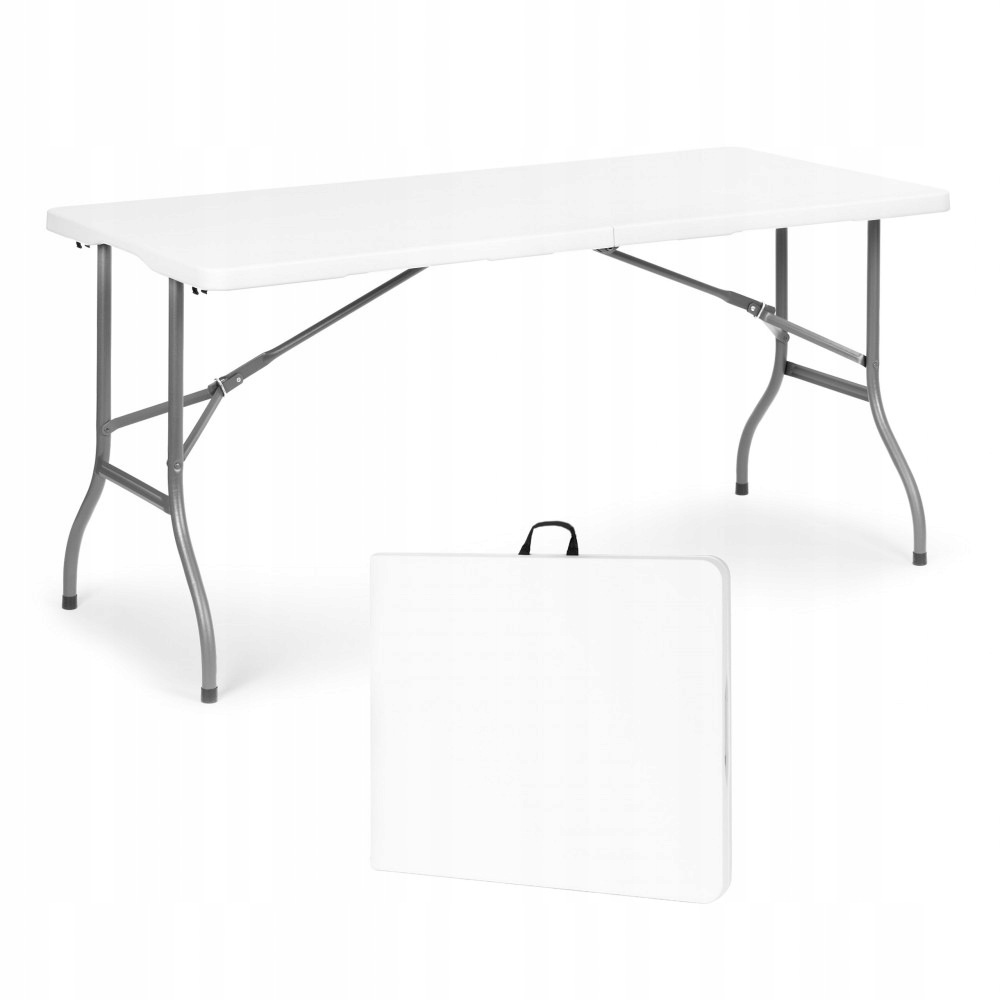 Zahradní Stůl S Hdpe 153 X 70 CM, Skládací, Lakovaný Rám, 150 Kg