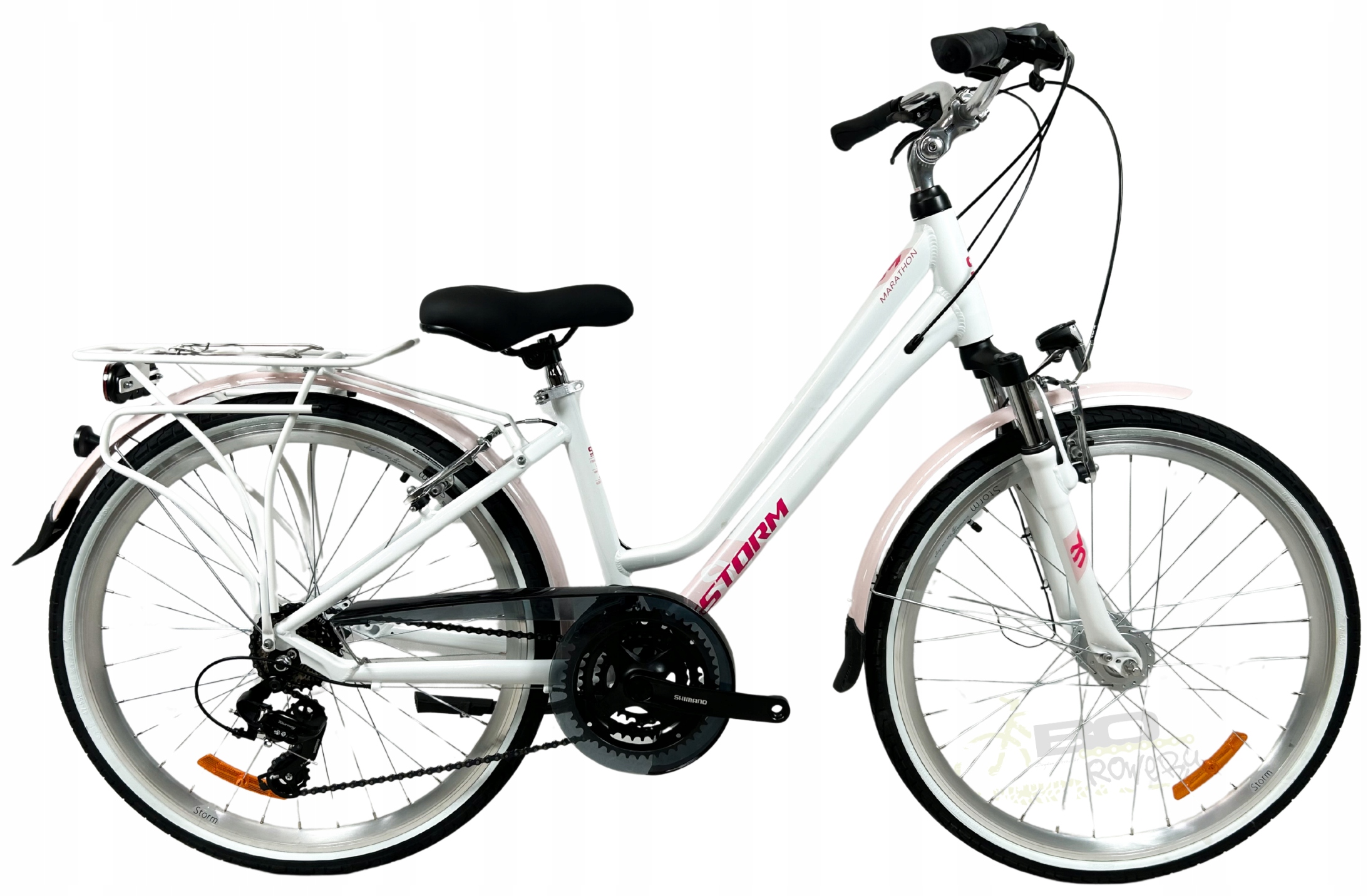 Rower Trekkingowy 26 Storm Marathon 2.0 Lady rama 15 26 biały róż 2026