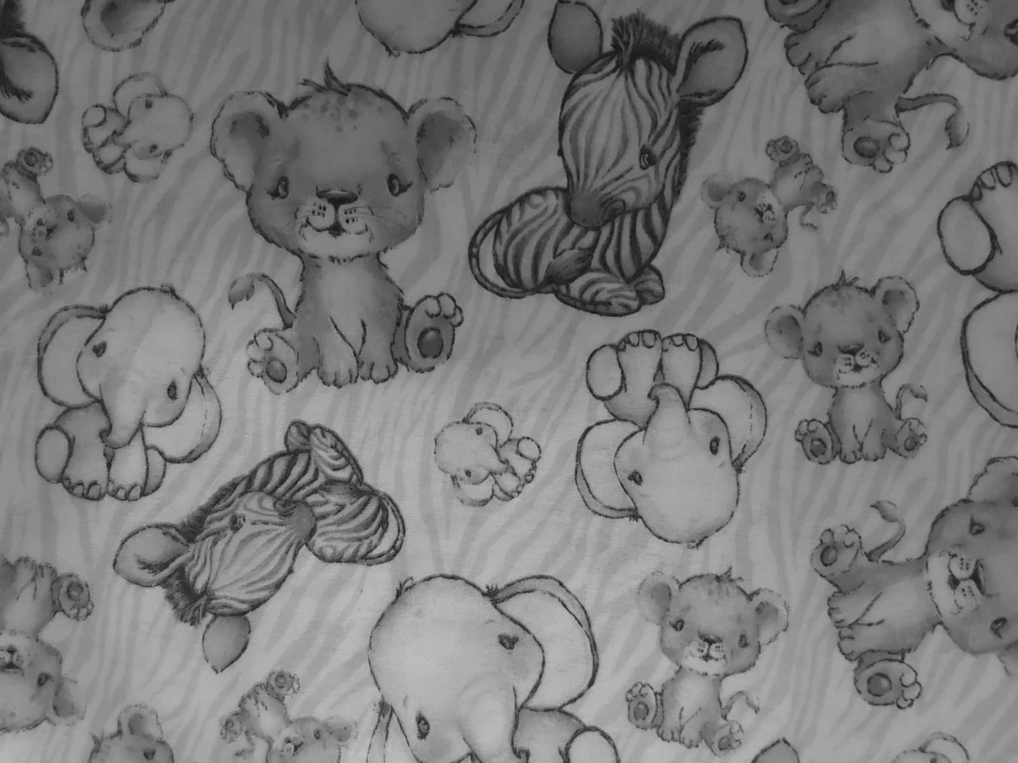 Pielucha Flanelowa 80x80 Safari Szare