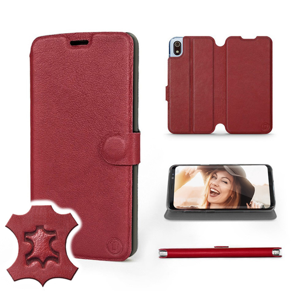 

Etui Mobiwear do Xiaomi Redmi 7A -Dark Red Leather