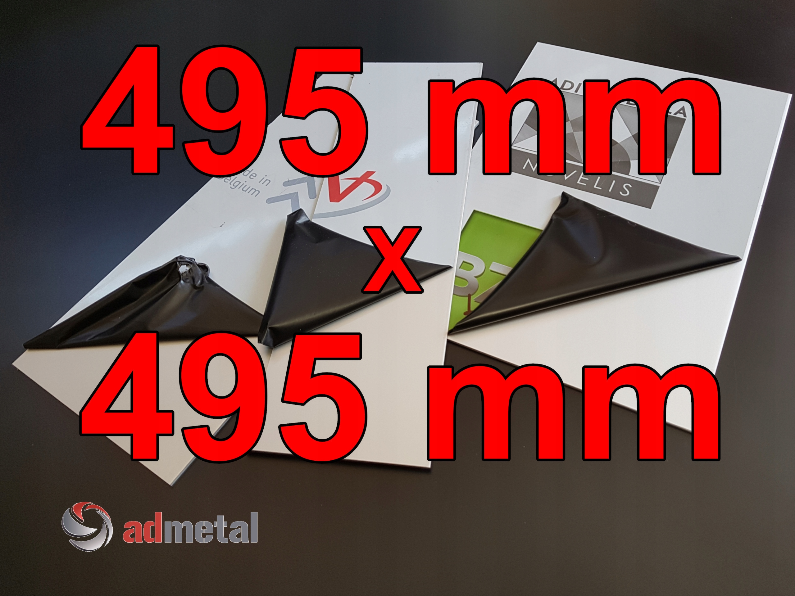 Aluminiowa blacha anodowana 5005H14 2x495x495 mm