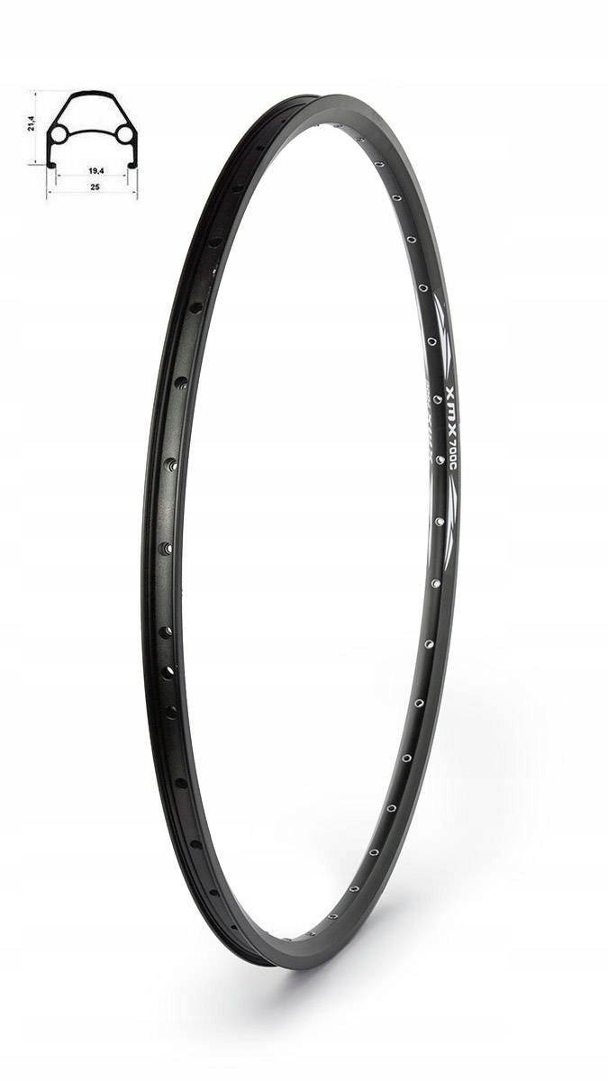 

Obręcz XMX 28"-29" Disc 36-otw. czarna nitowana