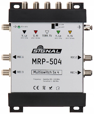 MULTISWITCH MRP-504 5 WEJŚĆ/4 WYJŚCIA SIGNAL Marka Signal