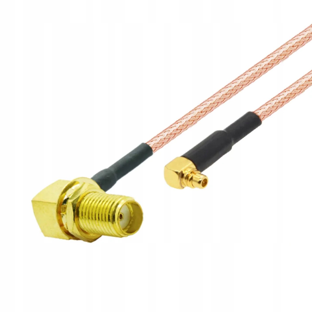 Pigtail MMCX wtyk Sma gniazdo RG316 10cm V3