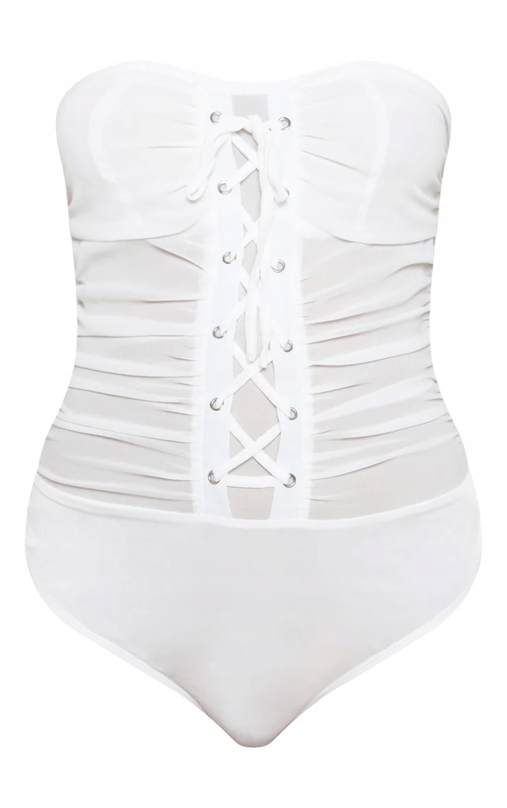 I70 Białe body szyfonowe wiązane siateczka PLT 40 Rozmiar L (40)