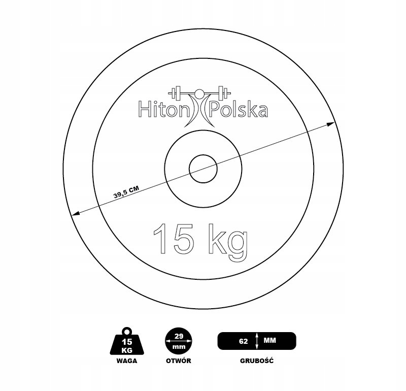 OBCIĄŻENIE BITUMICZNE HITON POLSKA TWORZYWO 15KG Rodzaj bitumiczne