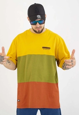 Tričko Mass Zone žluto olivově oranžové