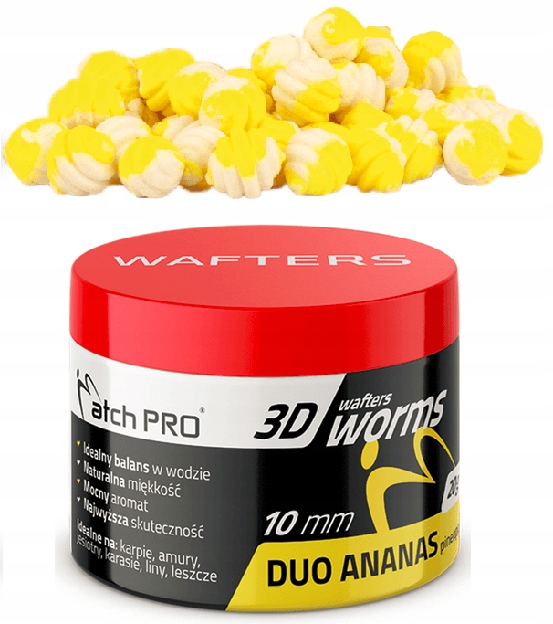 Wafters 3D Worms MatchPro 10mm Duo Ananas