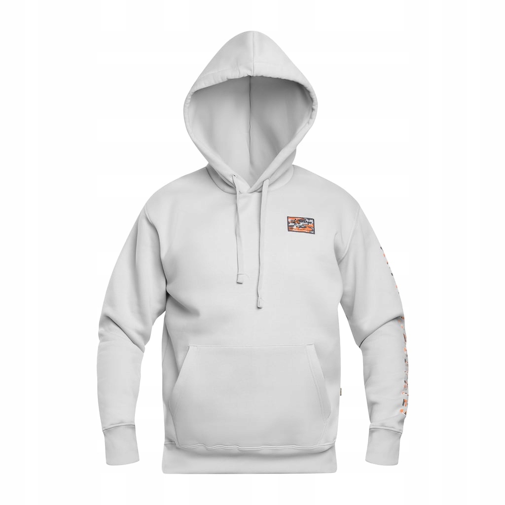 Mikina s kapucí Alpha Industries Camo Sleeve Hoodie Pastelově šedá XL