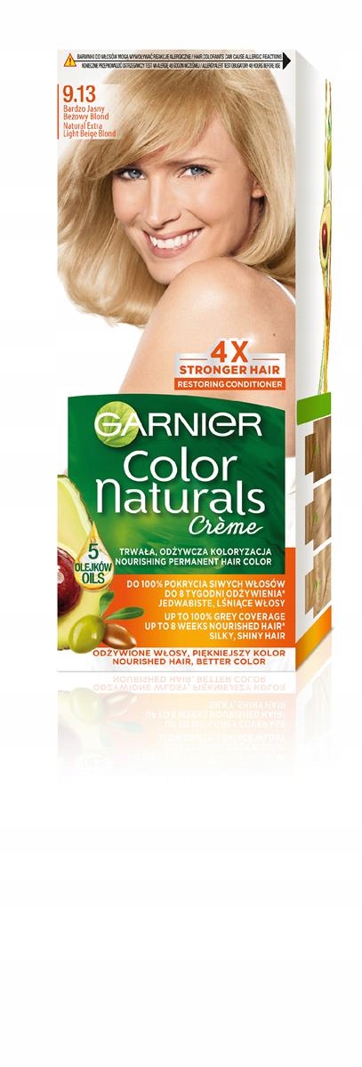 Garnier color naturals farba 9.13 Bardzo Jasny Beżowy Blond