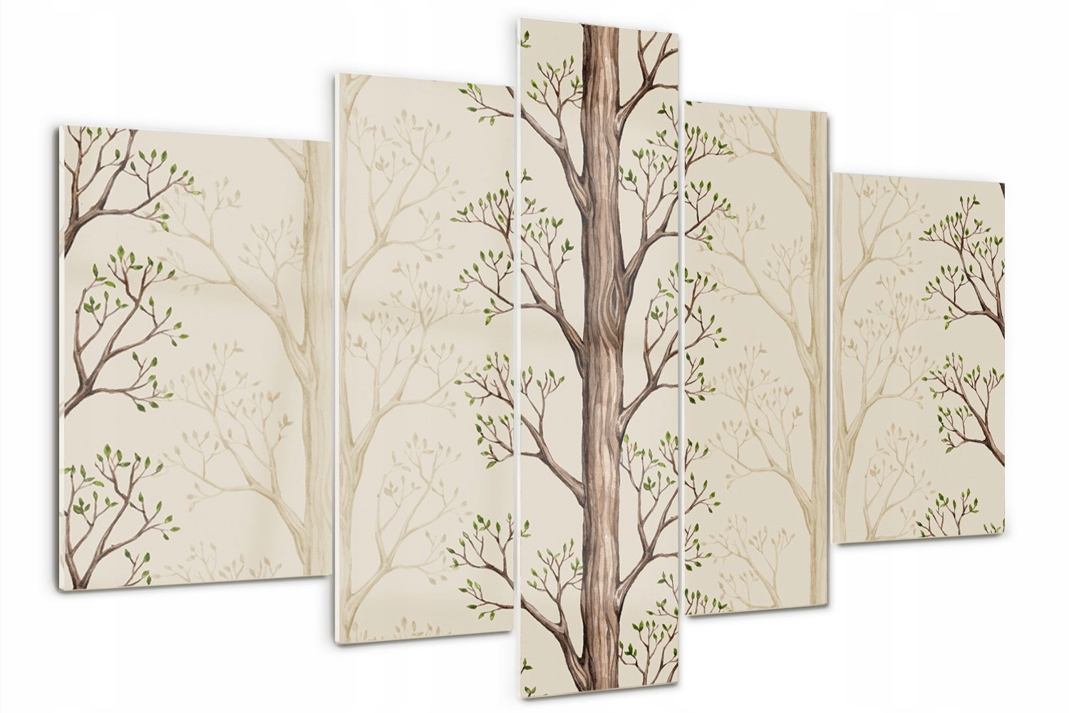 

Obraz szklany duży tryptyk ścienny Drzewa