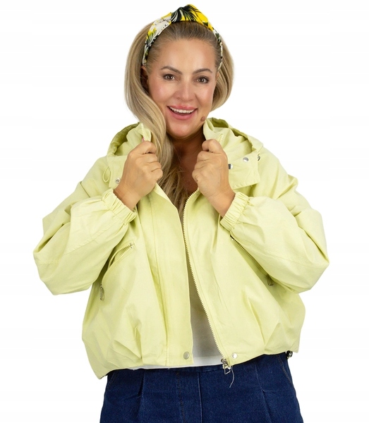 Krátká bomber bunda s kapucí, jarní, módní unisize barvy