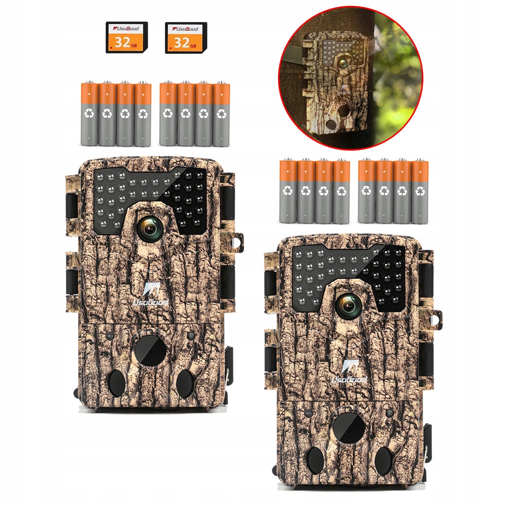 Lovecká Kamera 48 Mp 4K Noční Vidění Pir 120° Doba Spouštění 0,3S 2KS