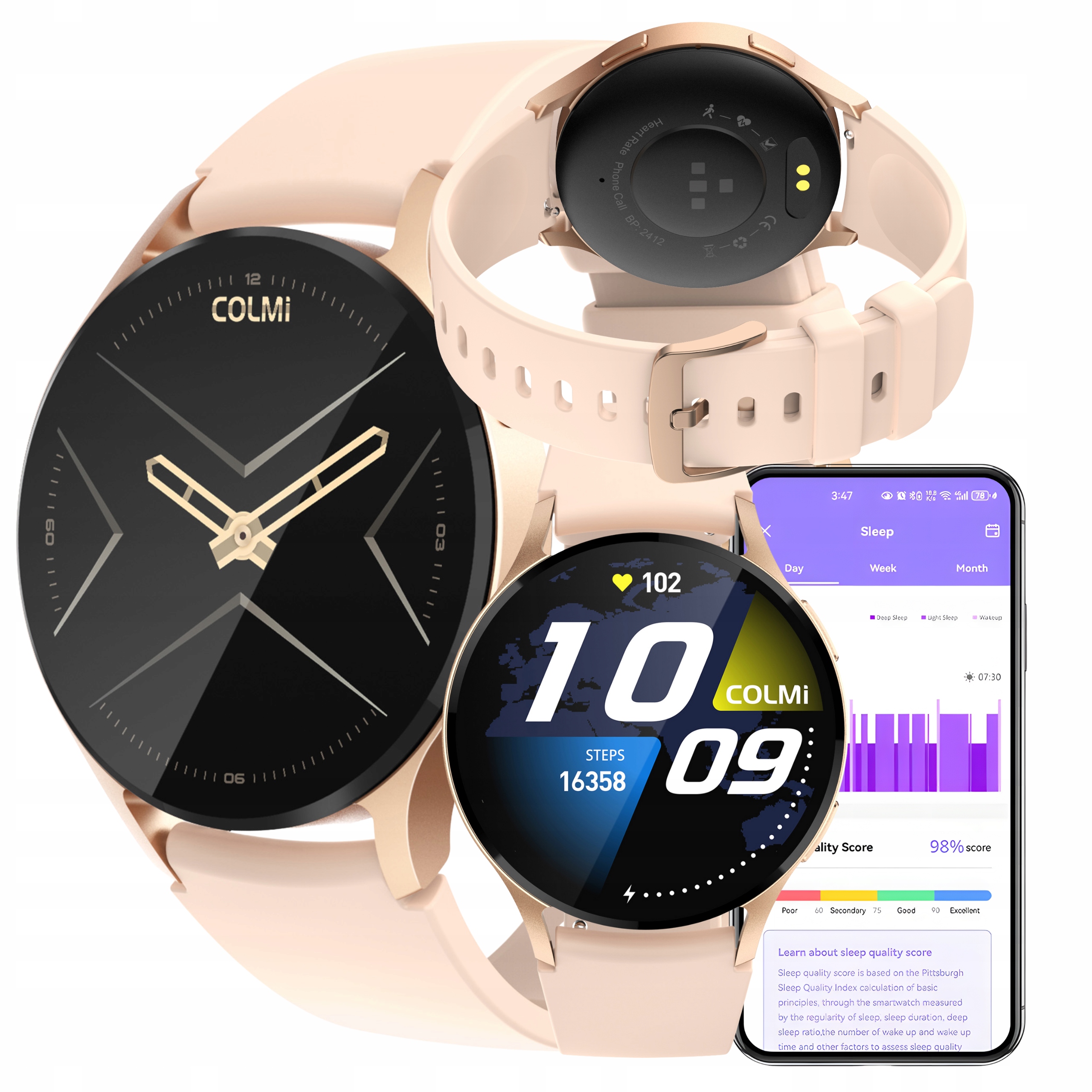 Chytré Hodinky Colmi i28 Ultra Zlaté 1.43” Amoled Bluetooth Sport Zdraví IP68