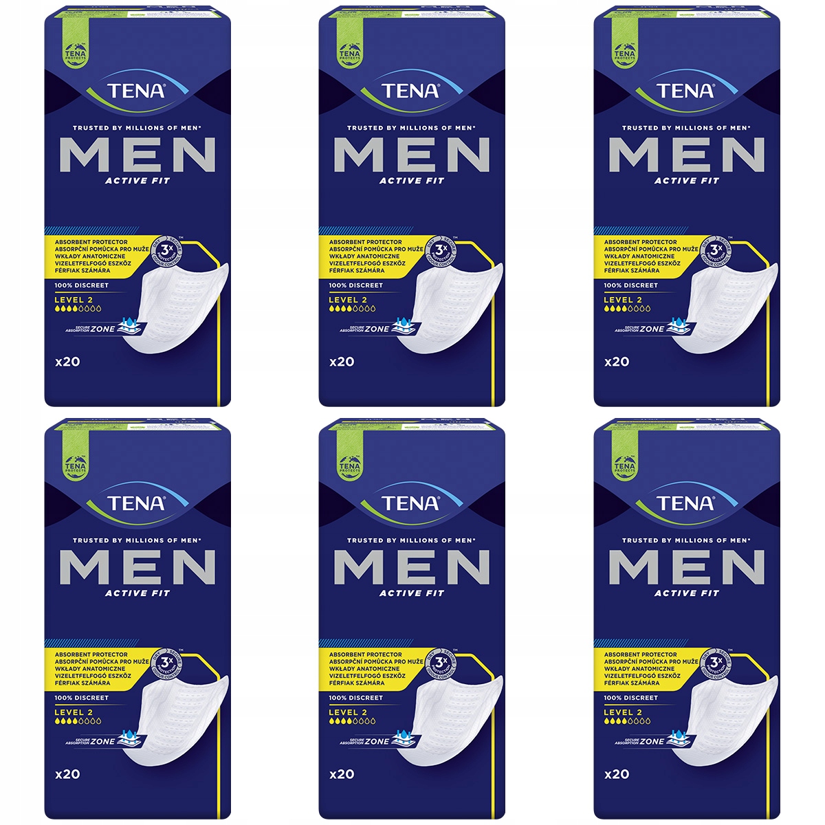 

Tena Men Level 2 Medium 6 opakowań po 20 szt.