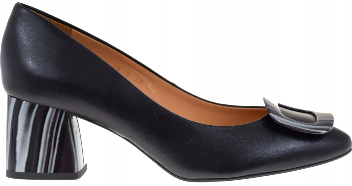 Dámské kožené lodičky na podpatku, elegantní a pohodlné boty Anis 3839 VEL.37