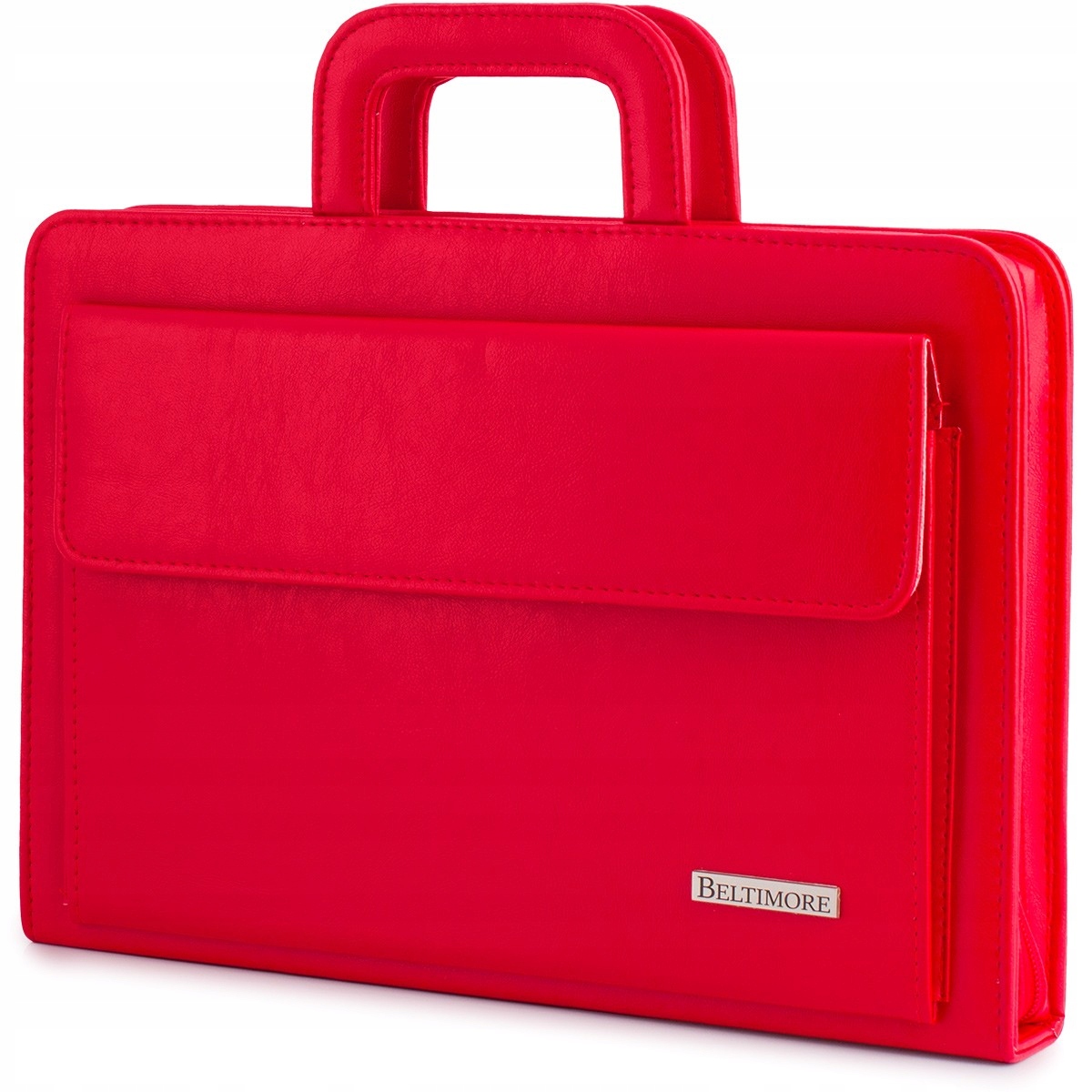 Biwuar neseser aktovka organizér pro obchodníka stylová červená Belt