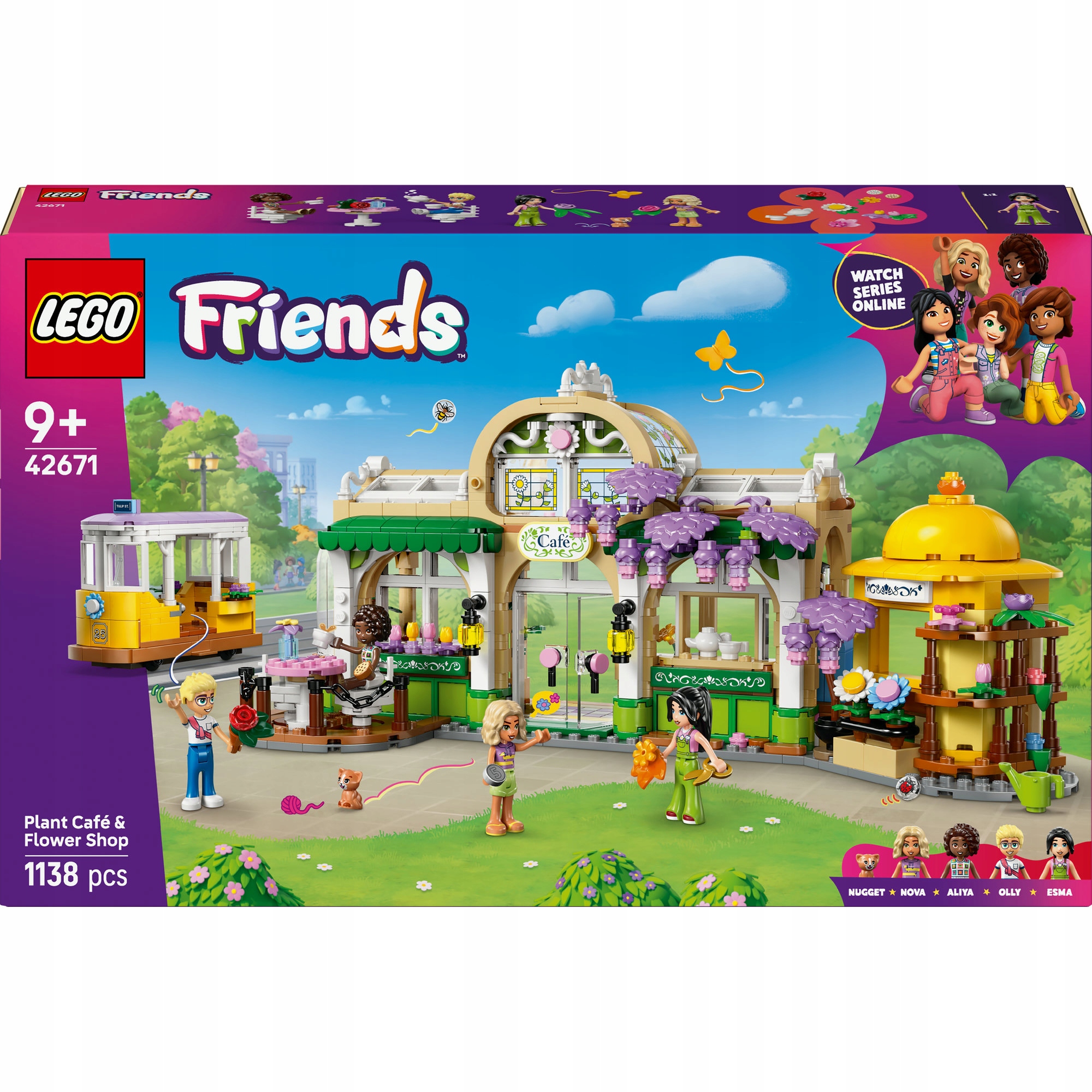 Lego Friends 42671 Zelená kavárna a květinářství