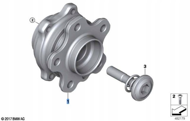 33406899174 Piasta koła BMW