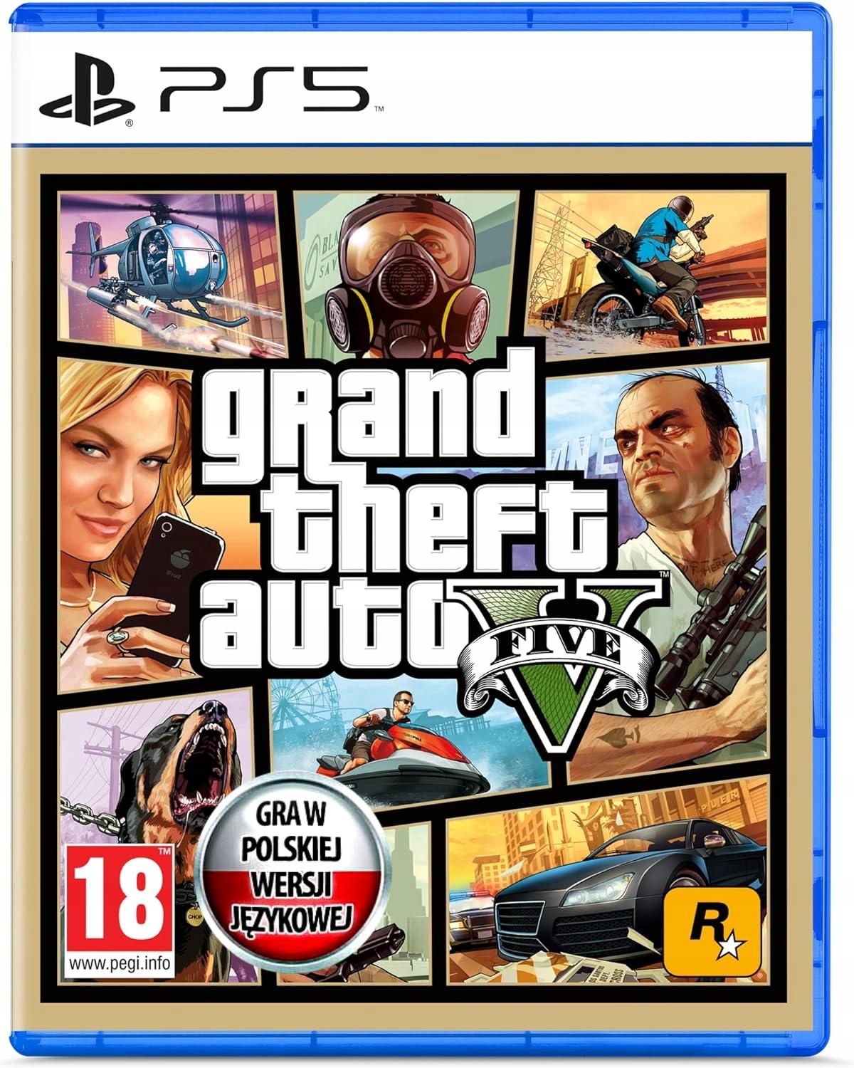 Grand Theft Auto V Gta V PlayStation 5 (PS5) pudełkowa Nowa W Folii