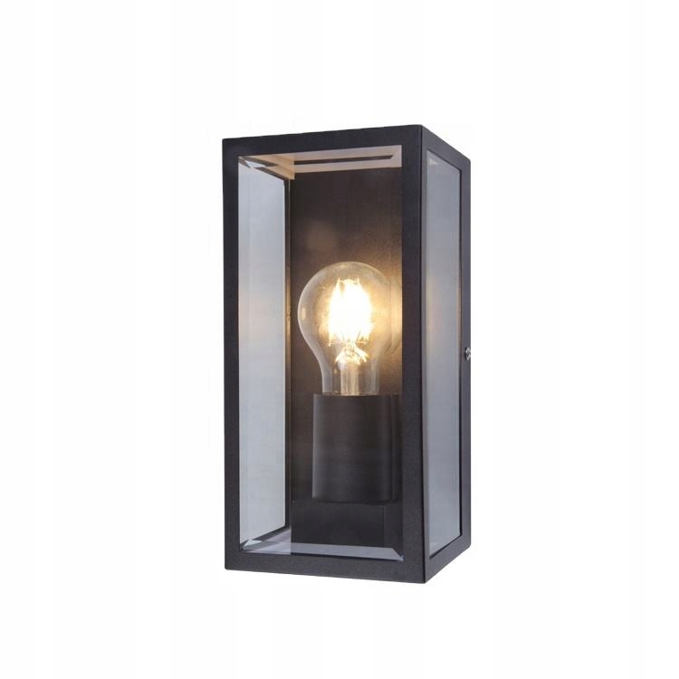 Venkovní nástěnné svítidlo Zahradní fasádní lampa Led E27 Sklo Kov