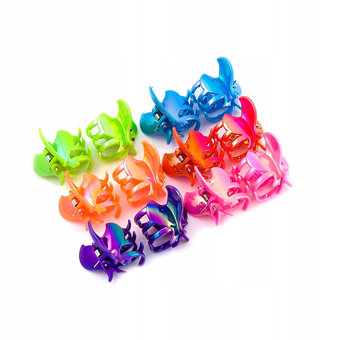 

Kraby klamerki motyle perłowe zestaw 12 sztuk