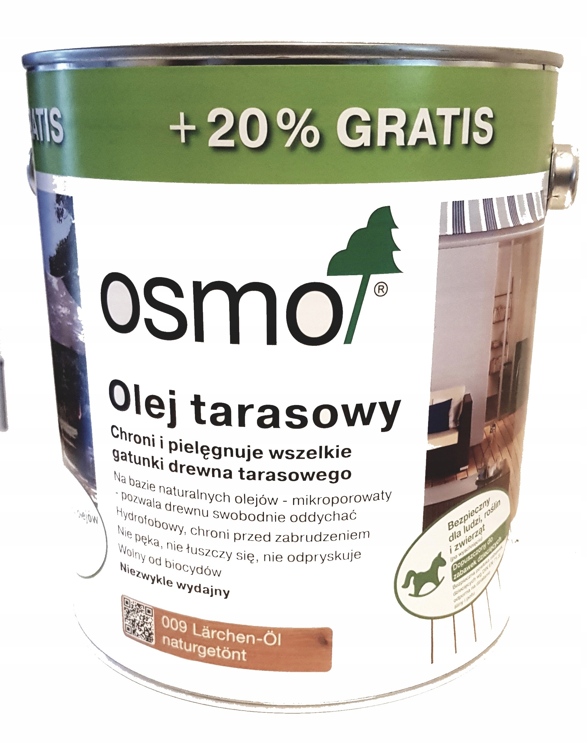 

Osmo 009 Olej Tarasowy 3l Modrzew