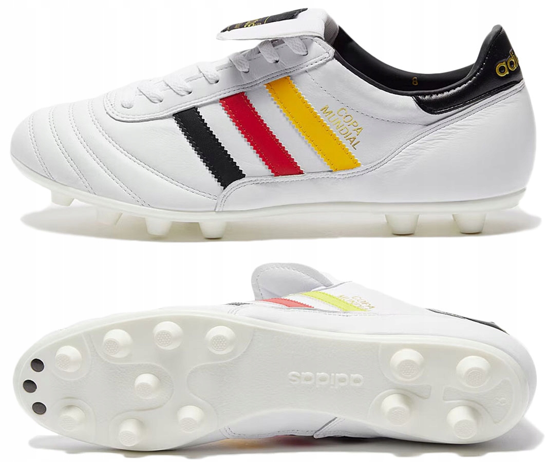 Korki Adidas Copa Mundial Fg buty piłkarskie lanki skóra naturalna białe