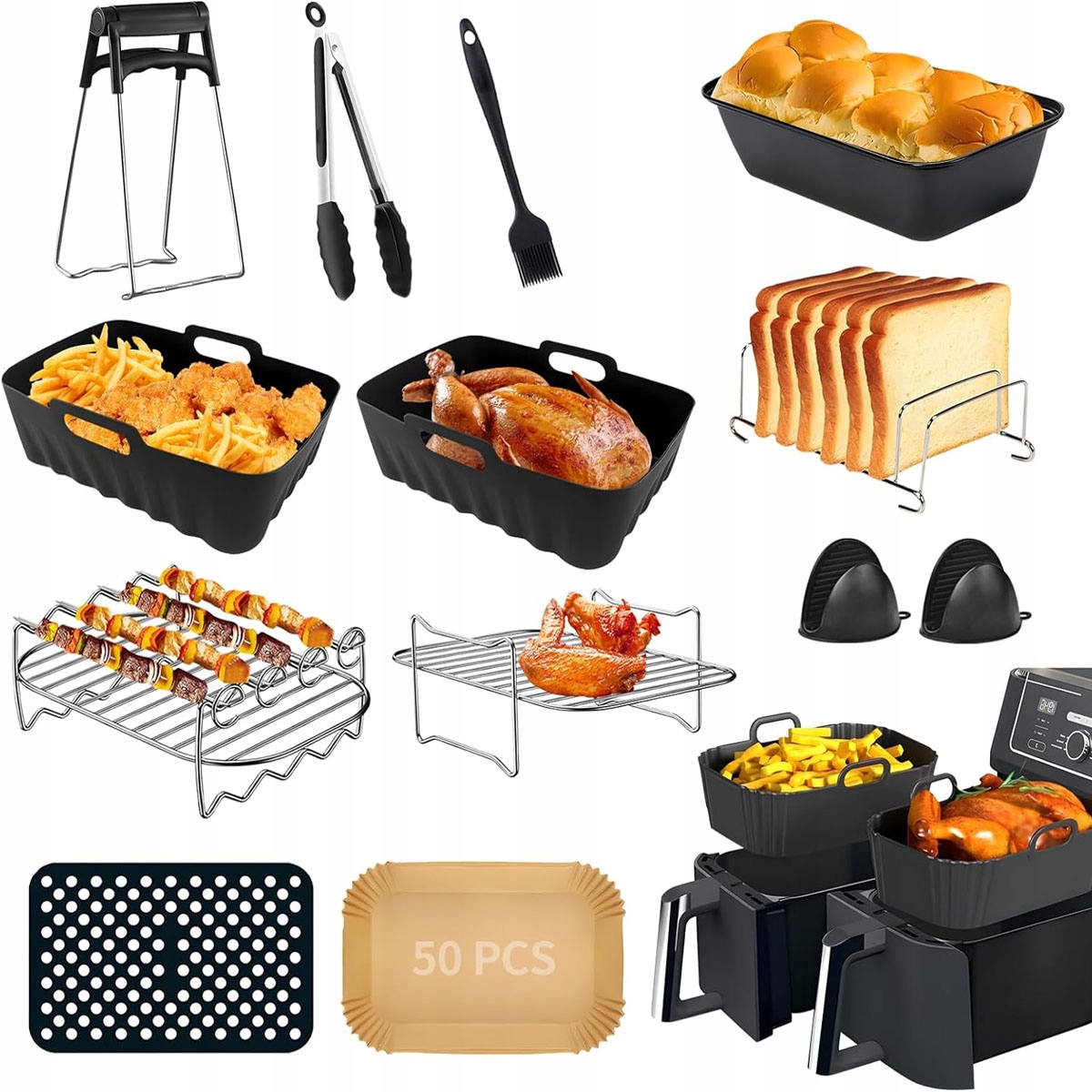 Zestaw Akcesoriów Do Frytkownicy Airfryer Ninja AF400EU AF451EU AF300EU