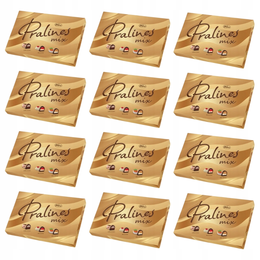 12 Sztuk Vobro Bombonierka 174G Pralines MIX