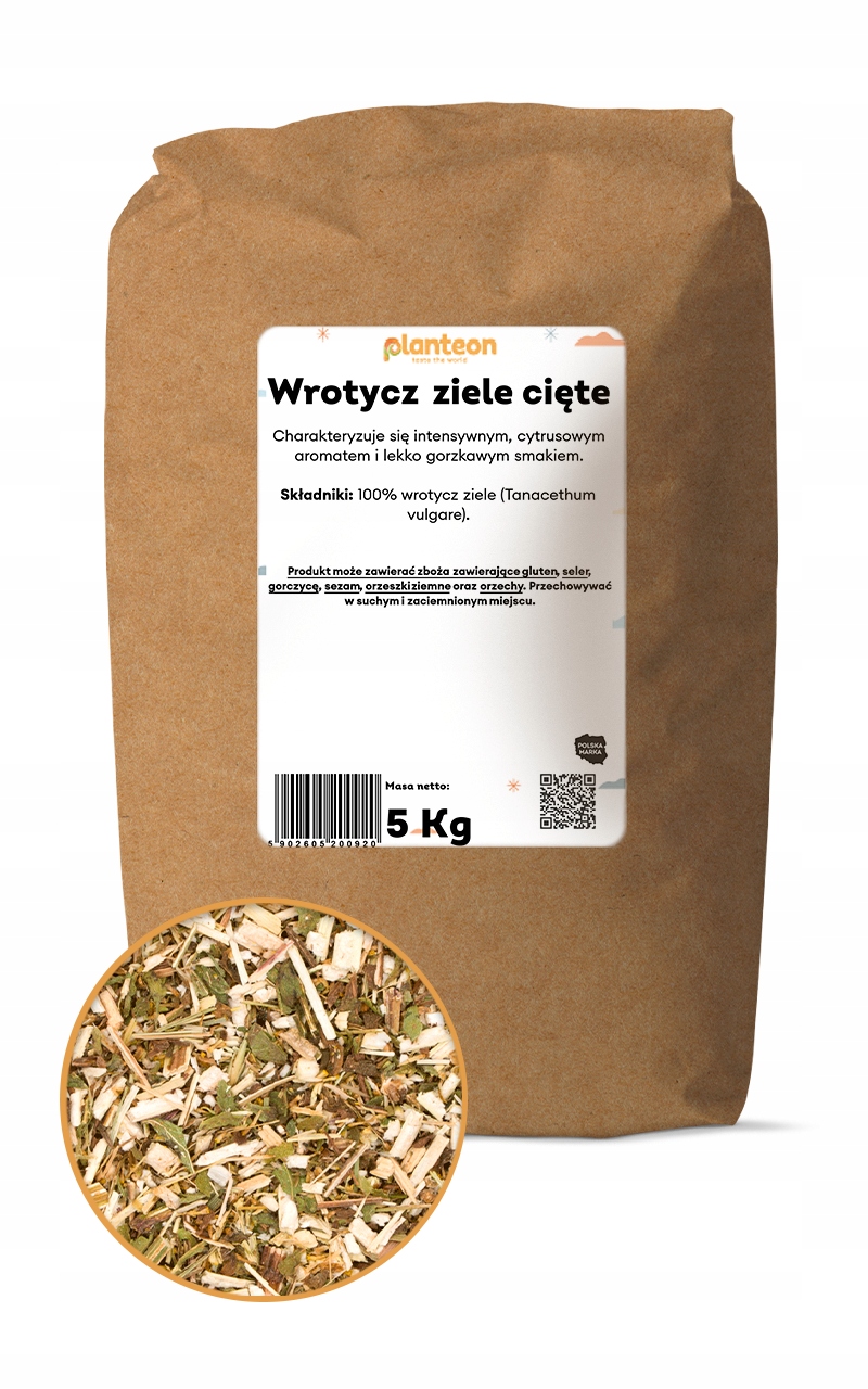 Wrotycz ziele cięte 5kg ziele wrotyczu na napar herbata ziołowa