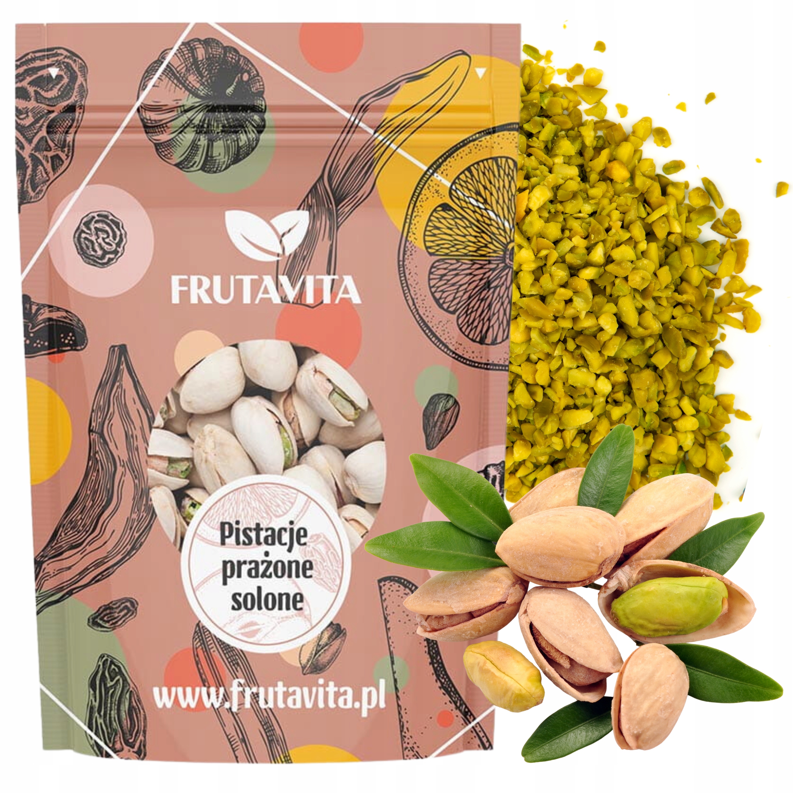 Levně Pistácie Pražené přírodní Pistáciové ořechy 1kg Výborné Čerstvé Frutavita