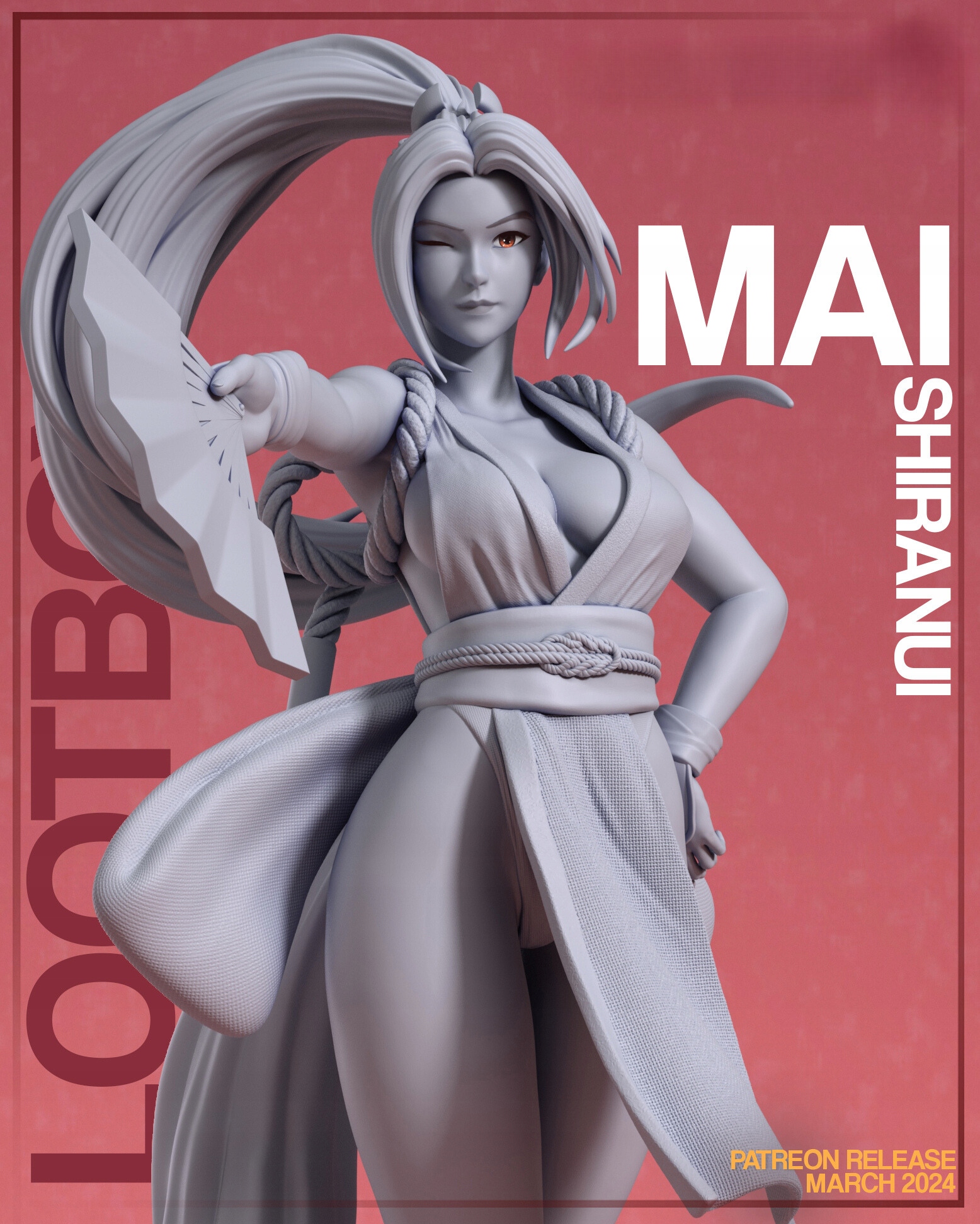 Figurka Mai Shiranui z herní série "Král bojovníků"