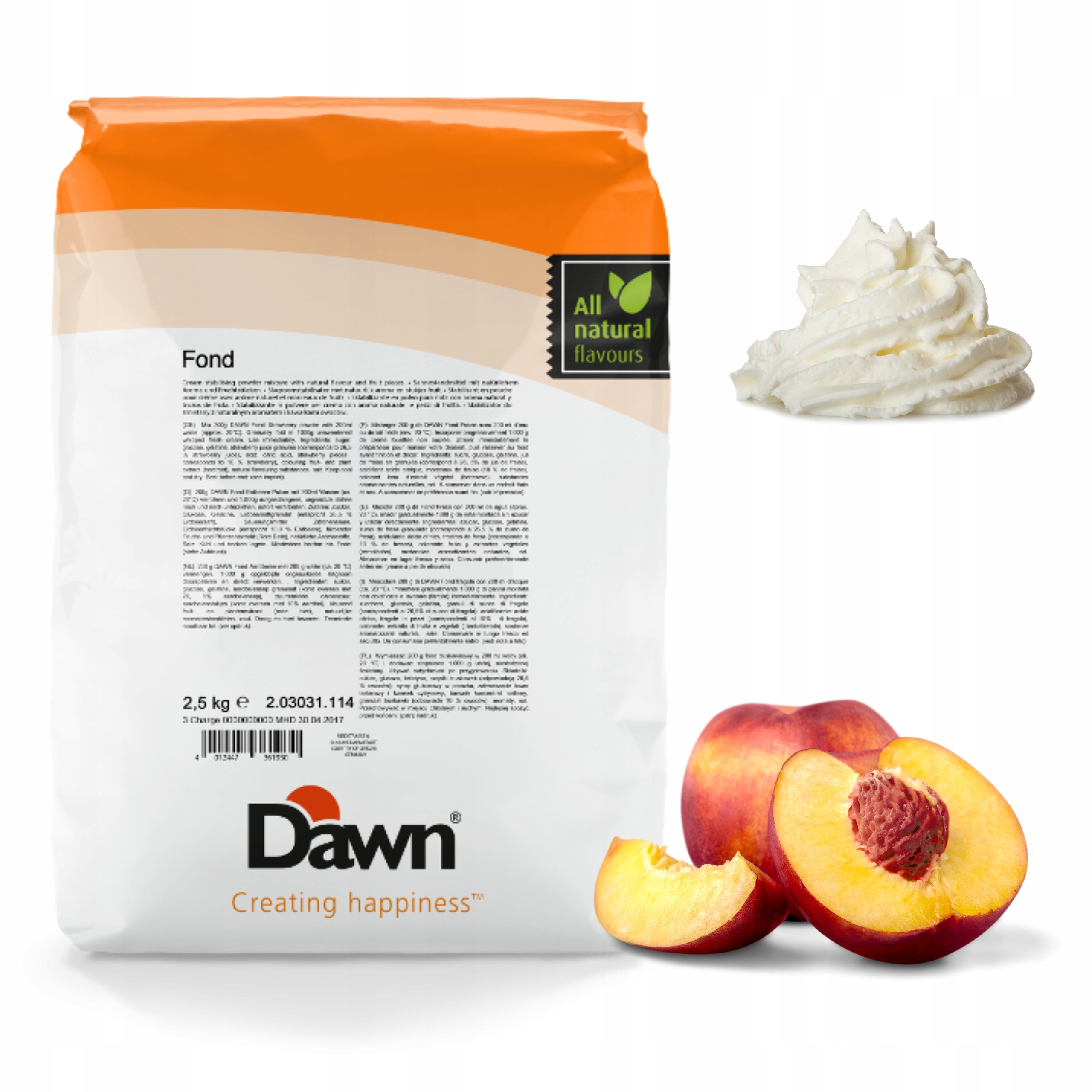Stabilizator Fond Marakuja-Brzoskwinia firmy Dawn op. 2,5 kg