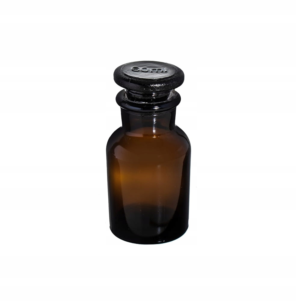 

Butelka szklana 60ml brązowa z szlifowanym korkiem