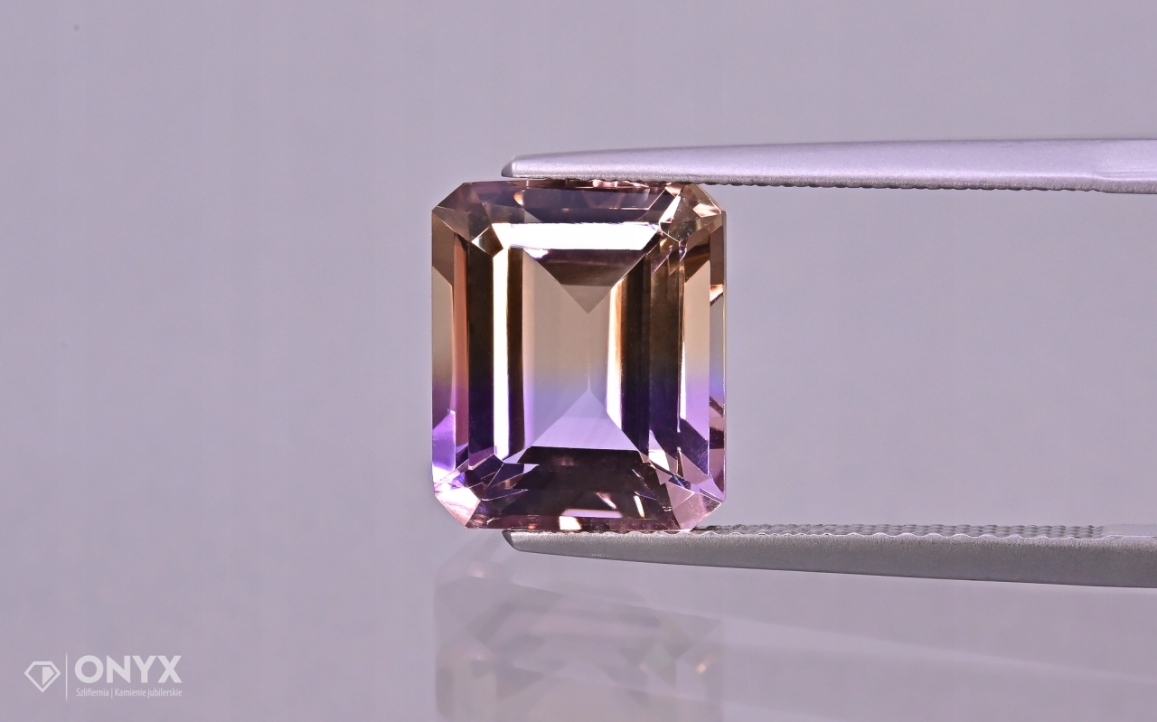 Ametrin fazetovaný oktagon 12x10 mm