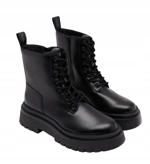 Pepe Jeans Queen Bass Dámské Boty Černé Kotníkové Boty 41 Awf