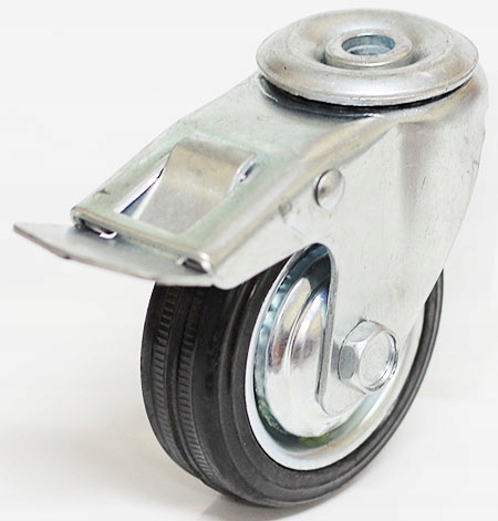 KOŁO OBROTOWE GUMA KÓŁKO 75 mm OTWÓR 10,5 HAMULEC EAN (GTIN) 5901497424926