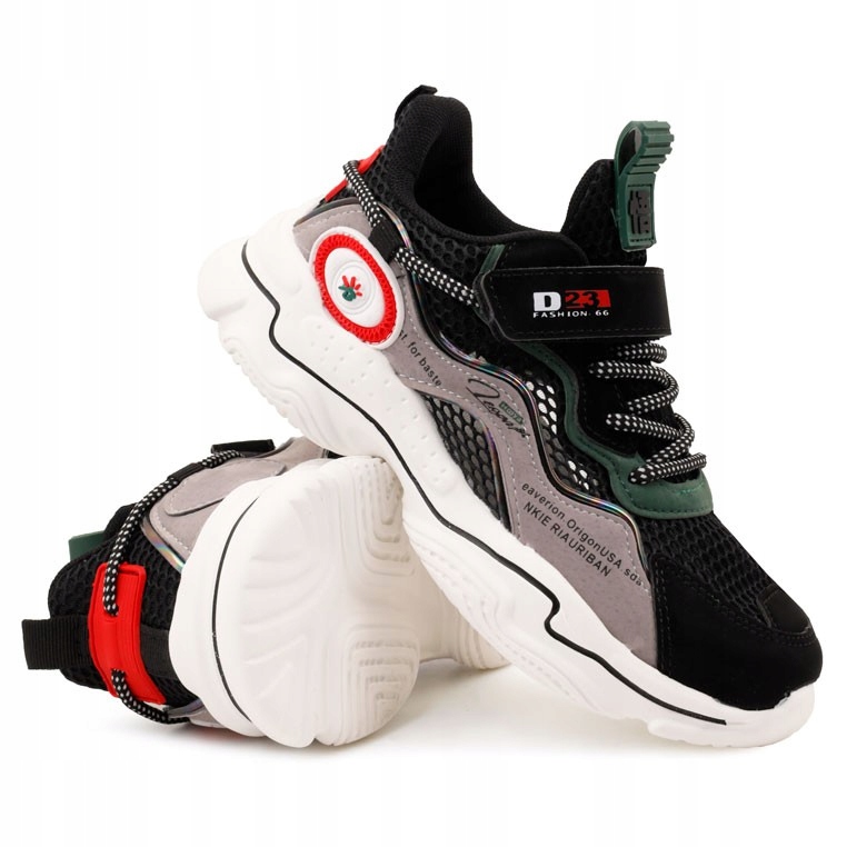 

Buty sportowe dziecięce lekkie oddychające czarne