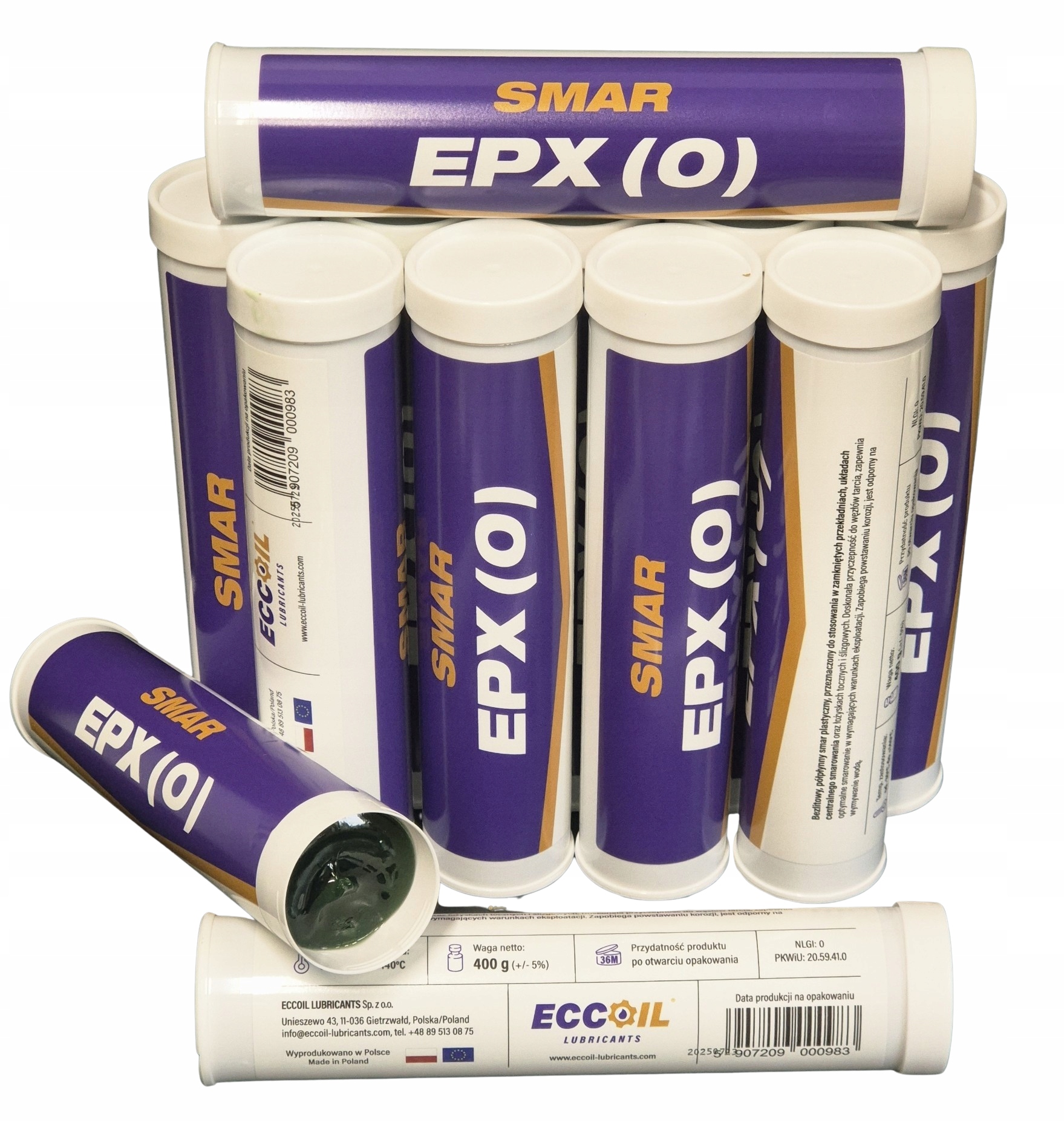 Eccoil Epx 0 400G Smar Centralnego Smarowania NLGI-0 12 sztuk Karton