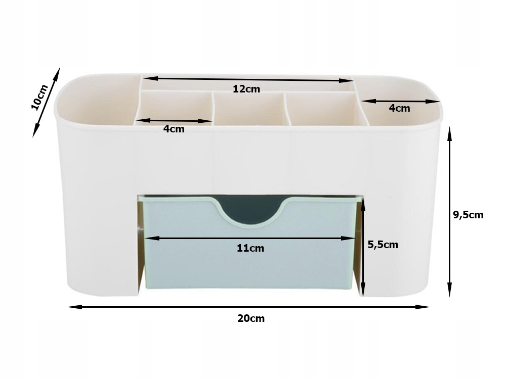 ORGANIZER NA KOSMETYKI SZUFLADA SZARY (90) GAB_B Marka Verk group