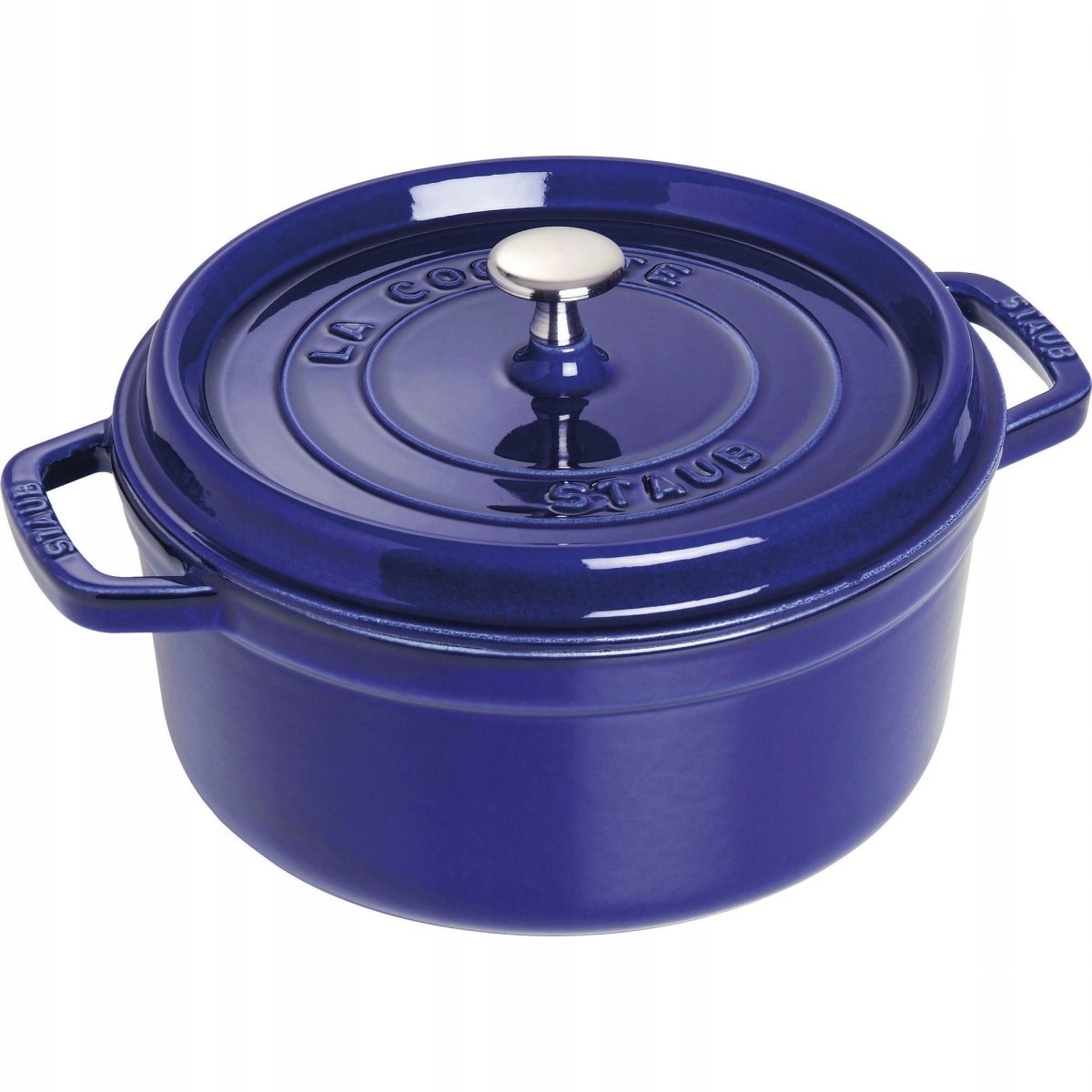 La Cocotte Staub Okrúhly liatinový Hrniec 3,8l Modrý