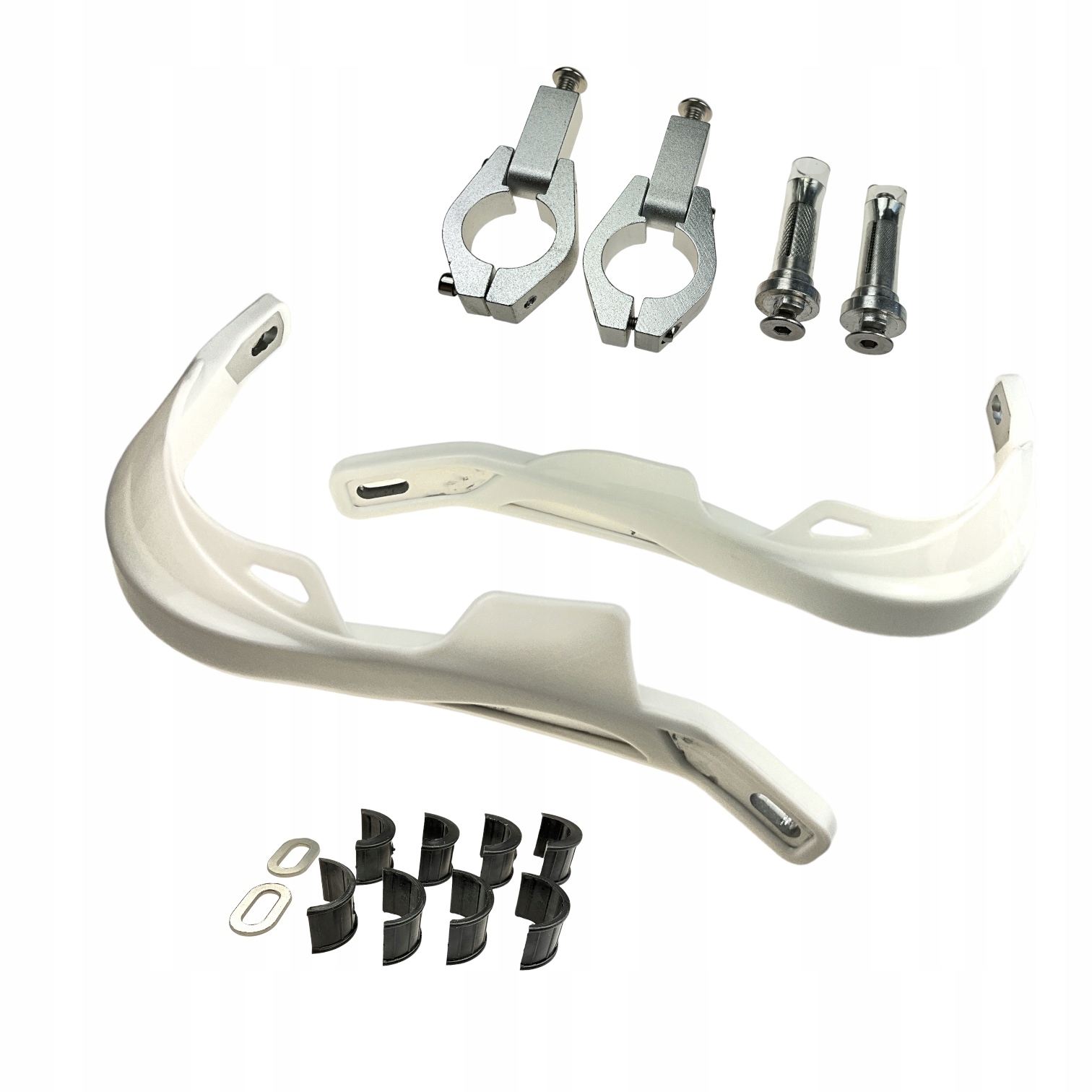 Handbary osłony dłoni rąk dźwigni Mrf Er 1.6 2.0 Cross Sm białe pit bike